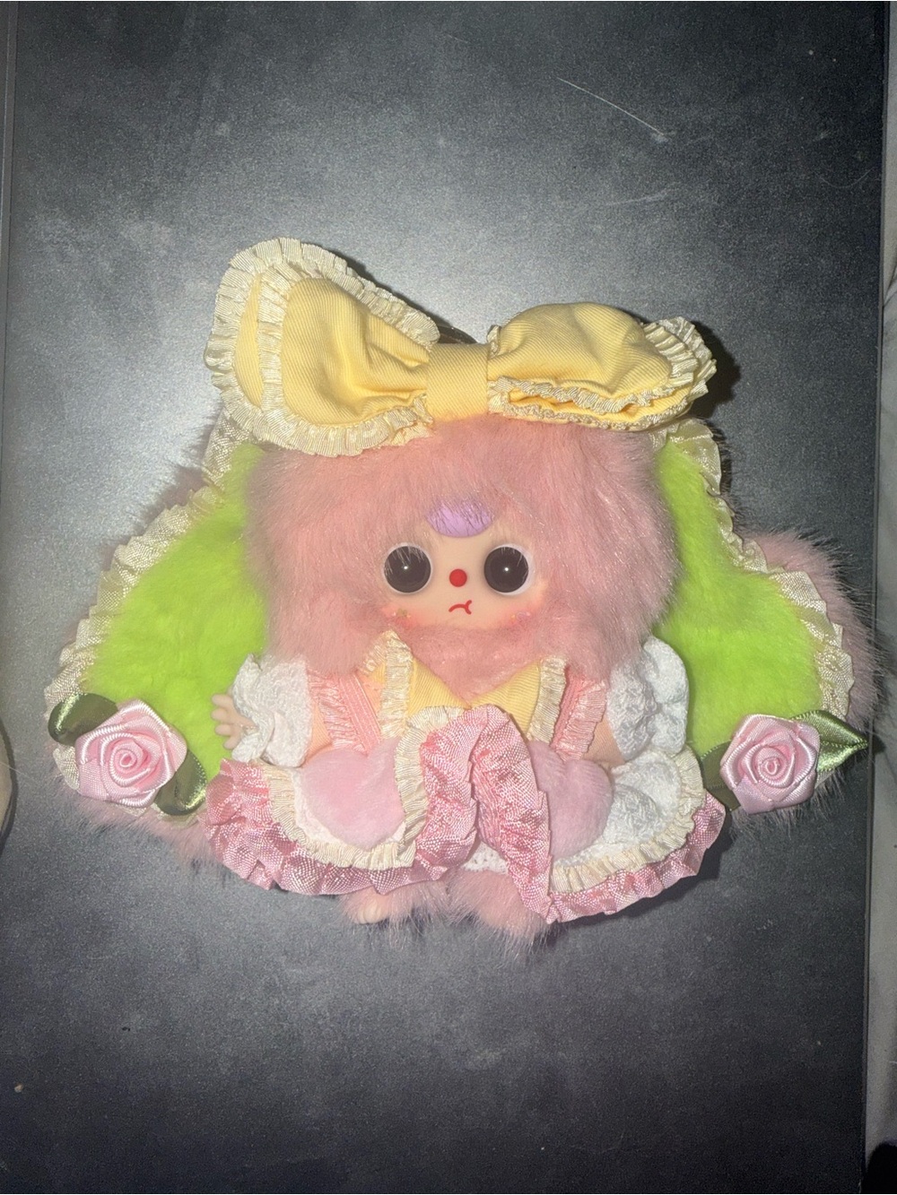 Baby Three Flower Field Messenger - Berry Shake